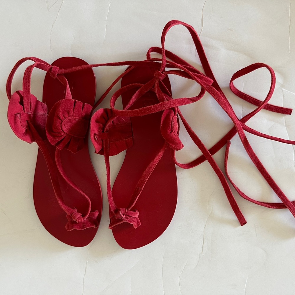 Tibi Amari Suede Sandals